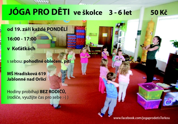Joga pro děti ve školce 2016