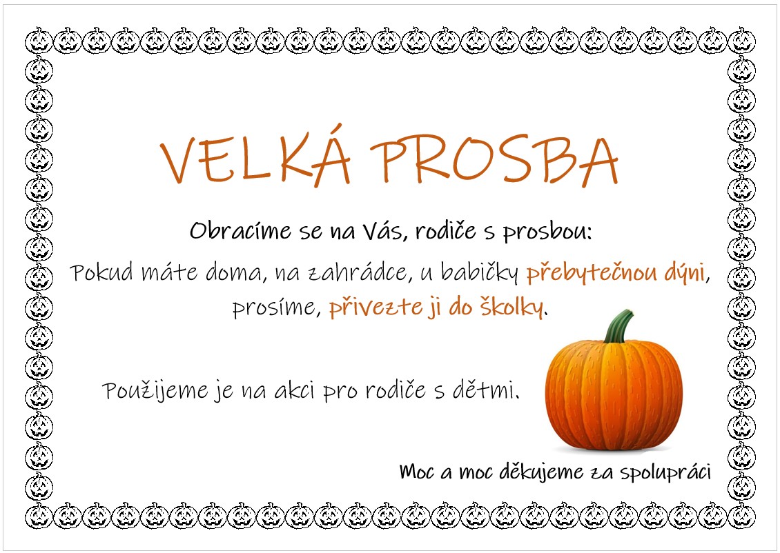 dýně prosba