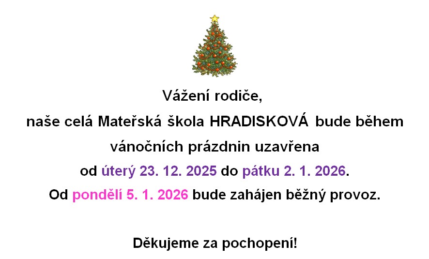 vánoční prázdniny